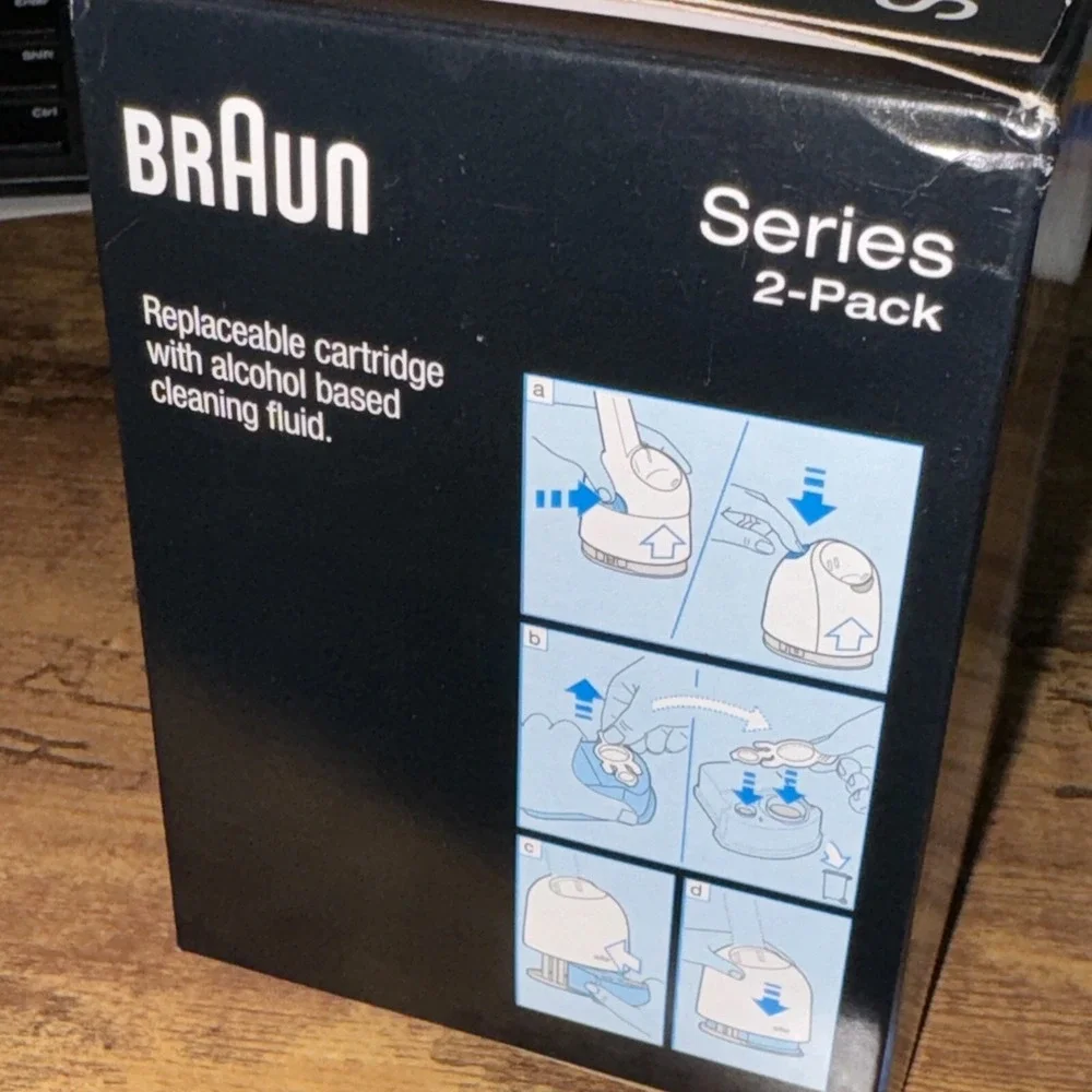 BRAUN Clean & Renew CARTRIDGE - 2 PACK original CARTRIDGES - NEW Sealed Box